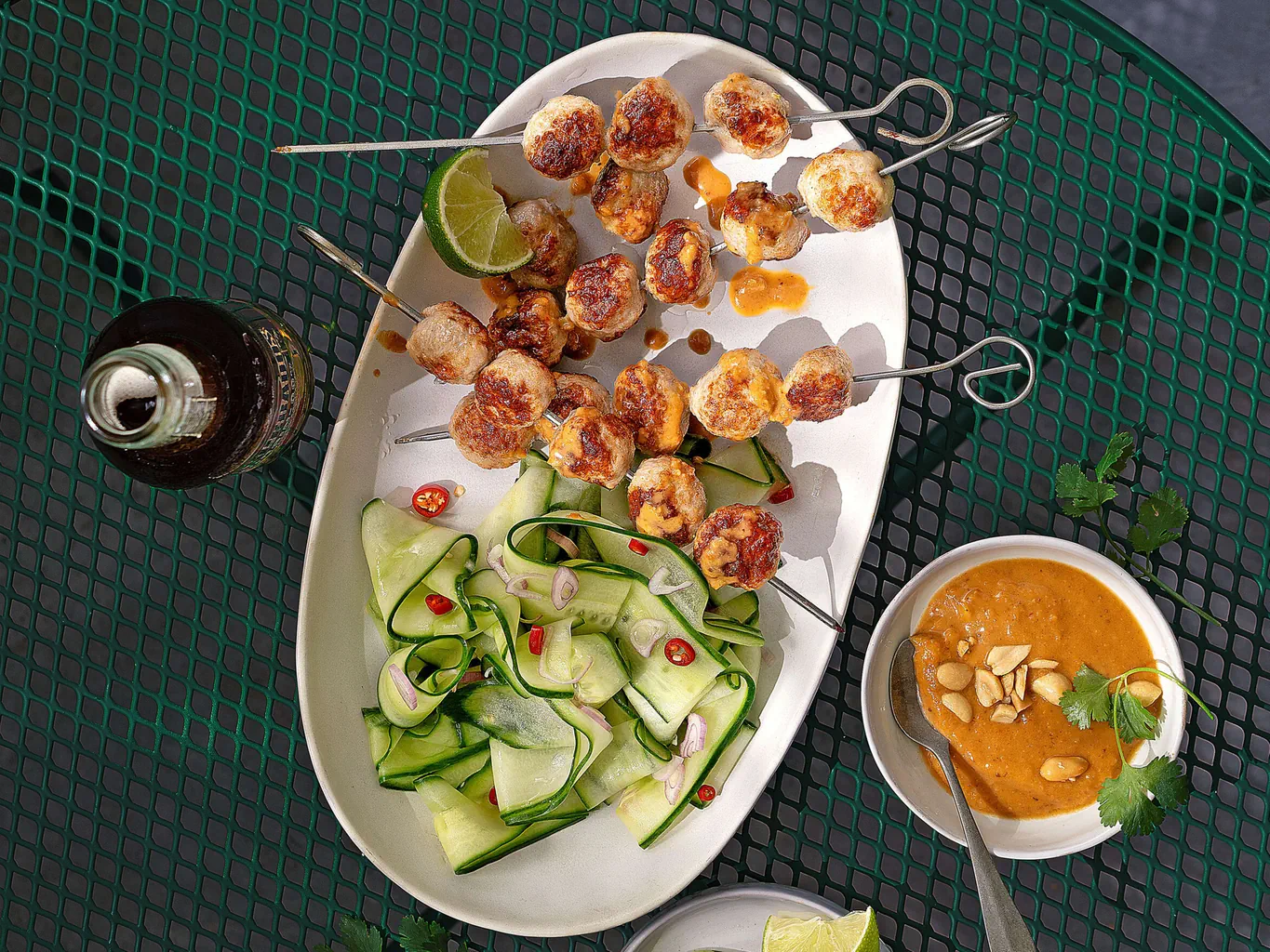 Satay-Hackfleisch-Spiesse