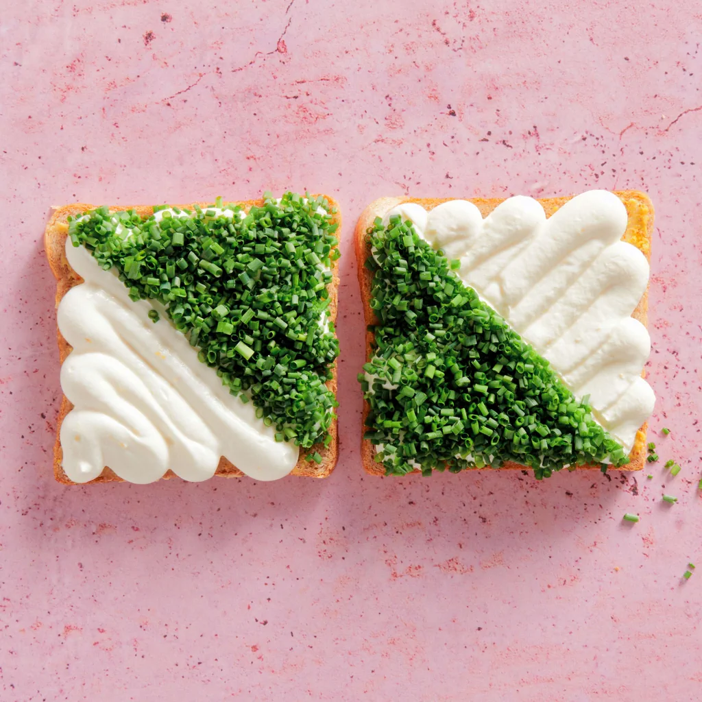 Canapé au fromage frais et au citron