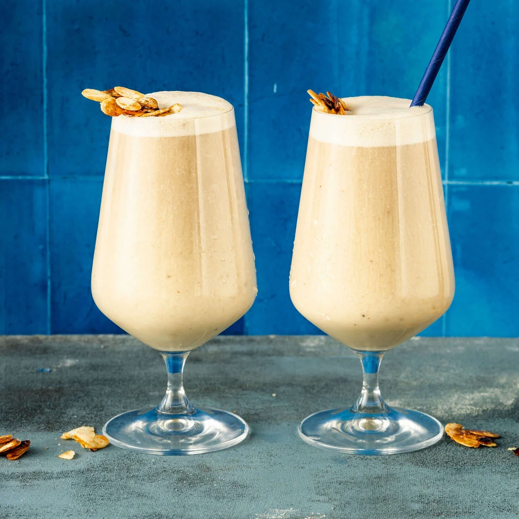 Veganes Bananenfrappé