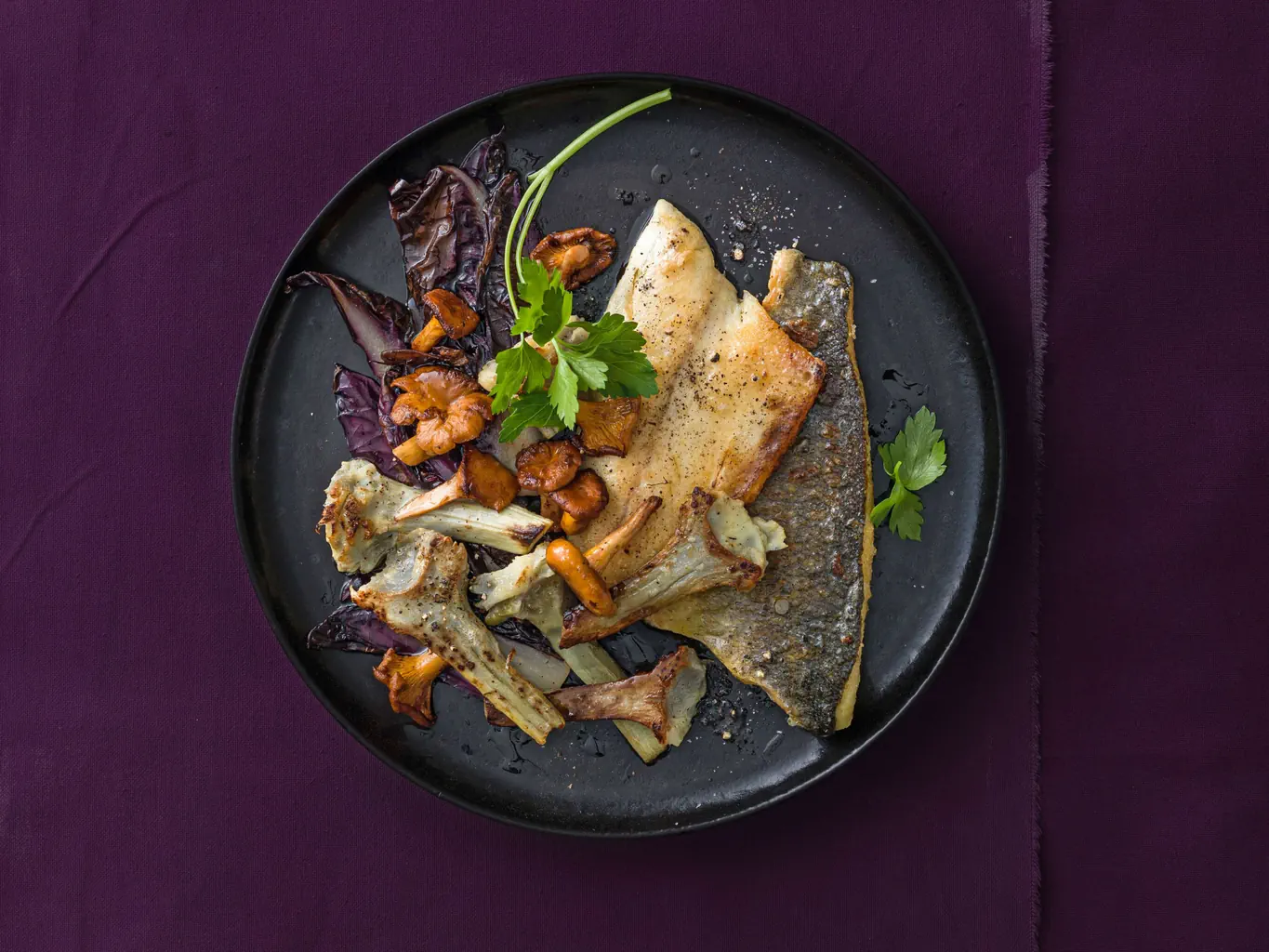 Wolfsbarschfilet mit Artischocken