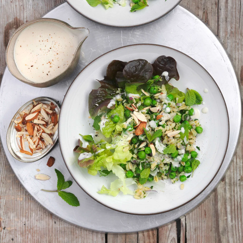 Salade d'Ebly aux petits pois