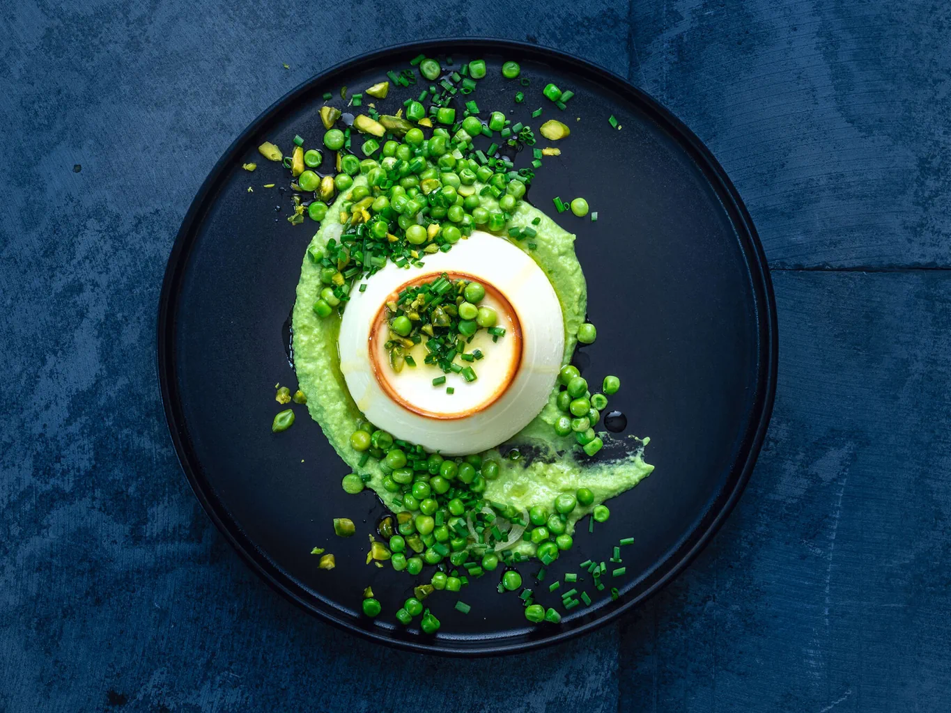 Ricotta infornata con piselli
