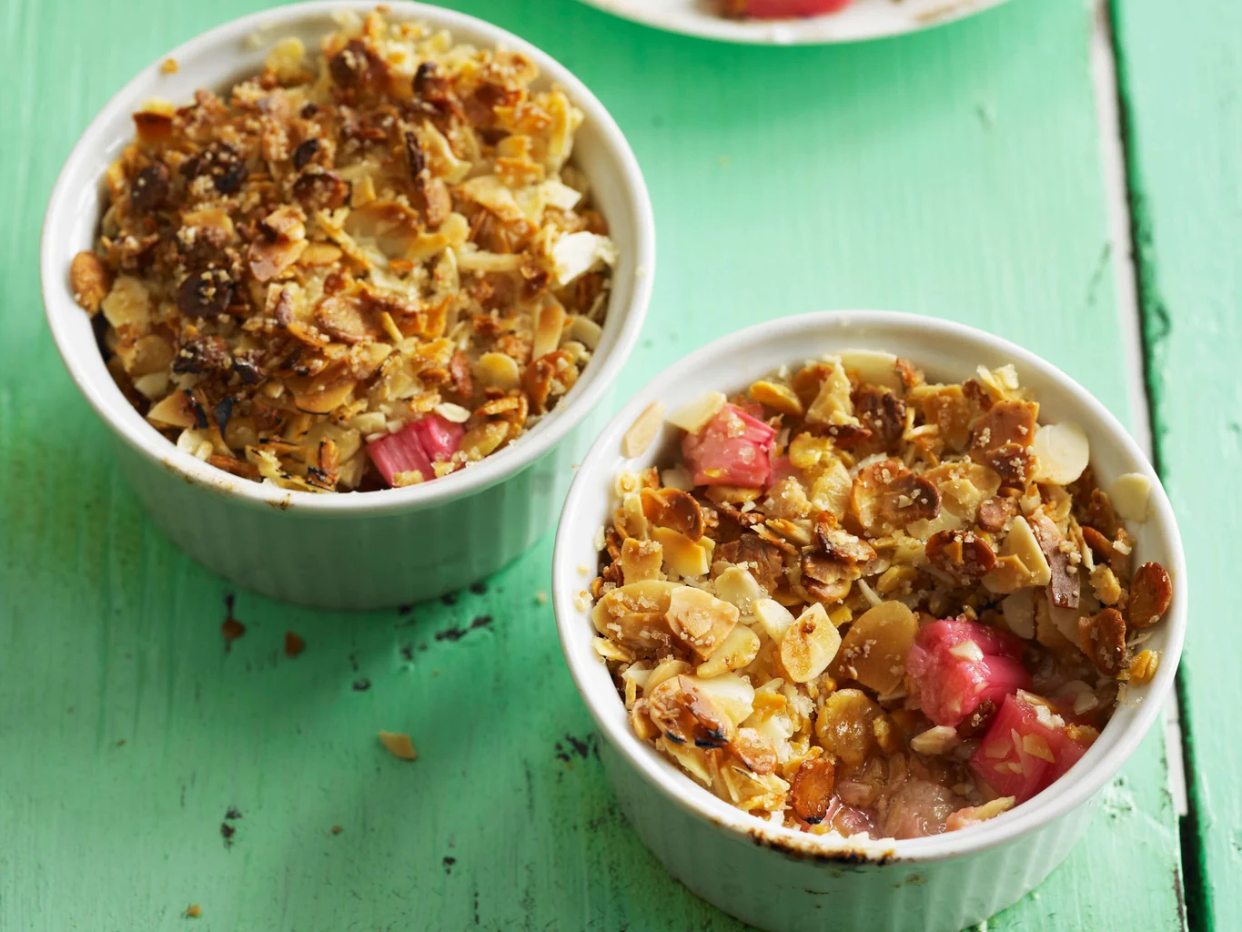 Crumble à la rhubarbe