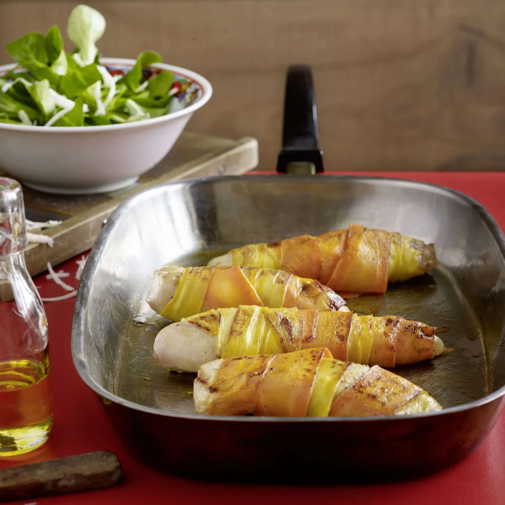 Pollo in manto di carote