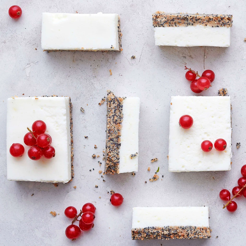 Tranci di quark con ribes 