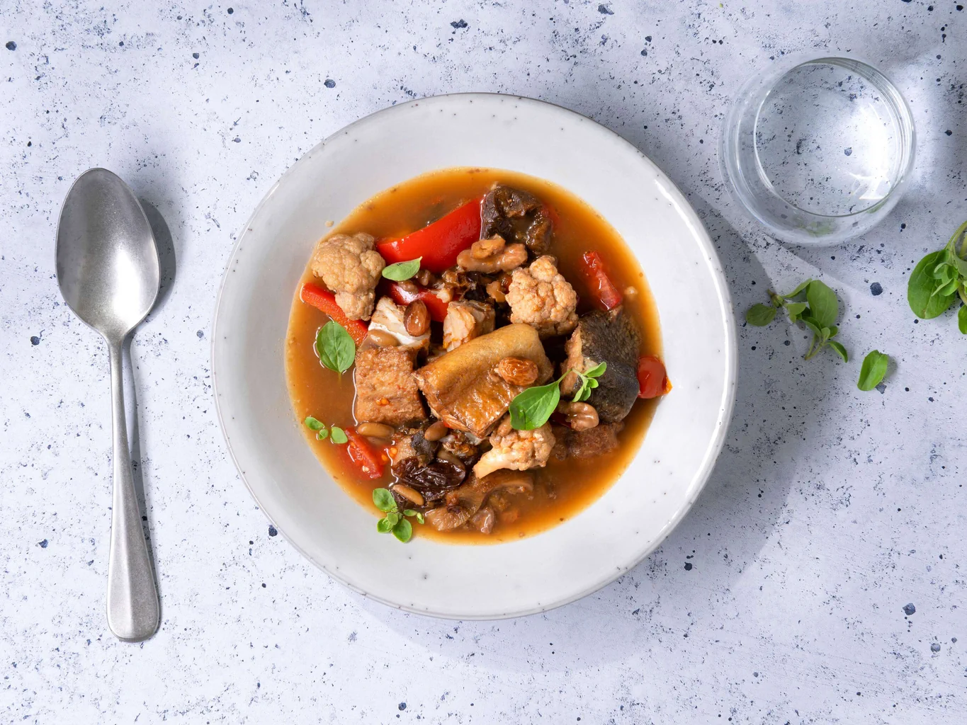 Soupe de poisson à l'aigre-doux 
