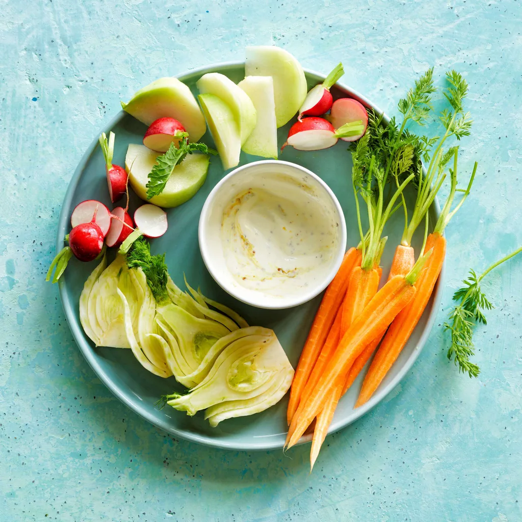 Dip alla senape con crudità
