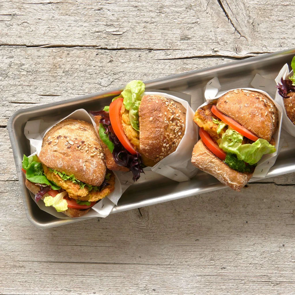 Zucchetti-Kichererbsen-Burger