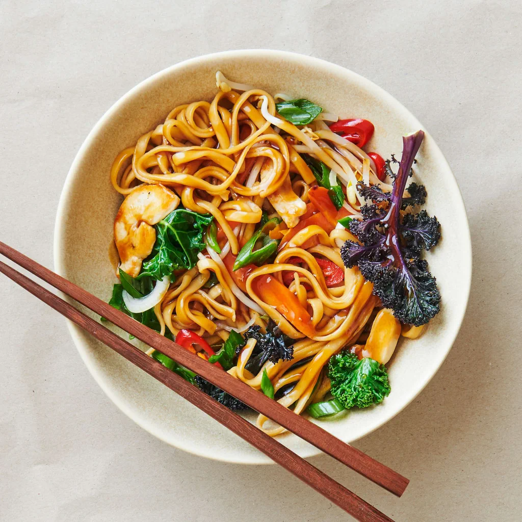 Stir-fry de chou kale