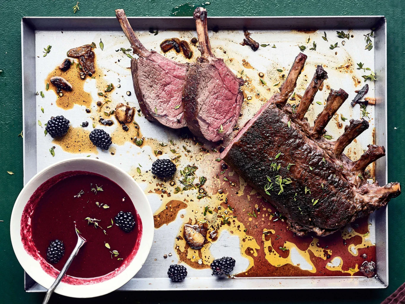 Hirschrack mit Brombeersauce
