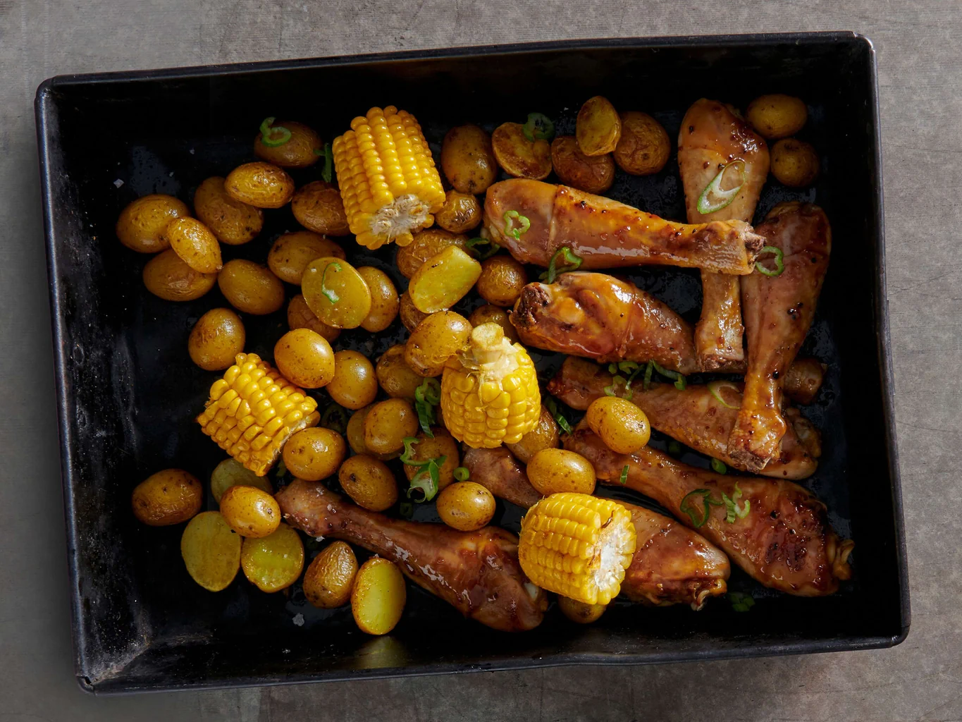 Poulet-Gemüse-Blech
