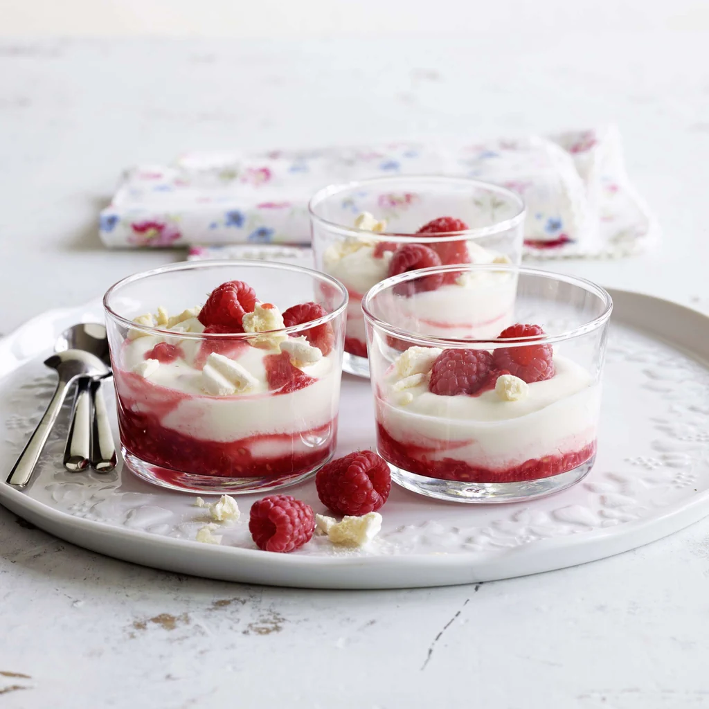 Coupe framboise à la crème