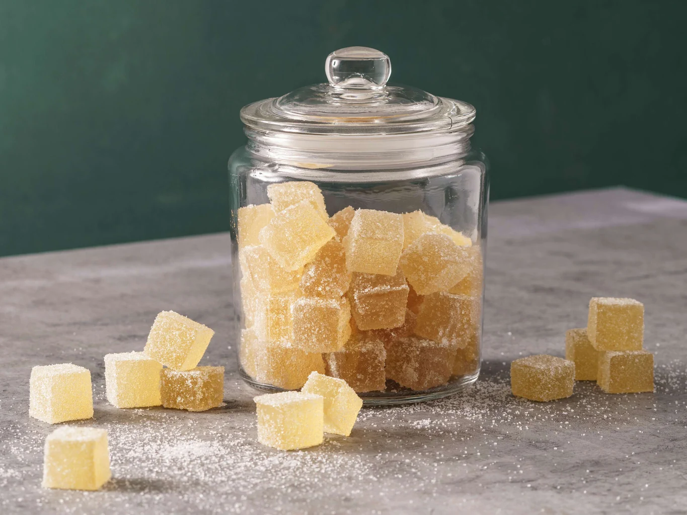 Bonbons gélifiés au gingembre