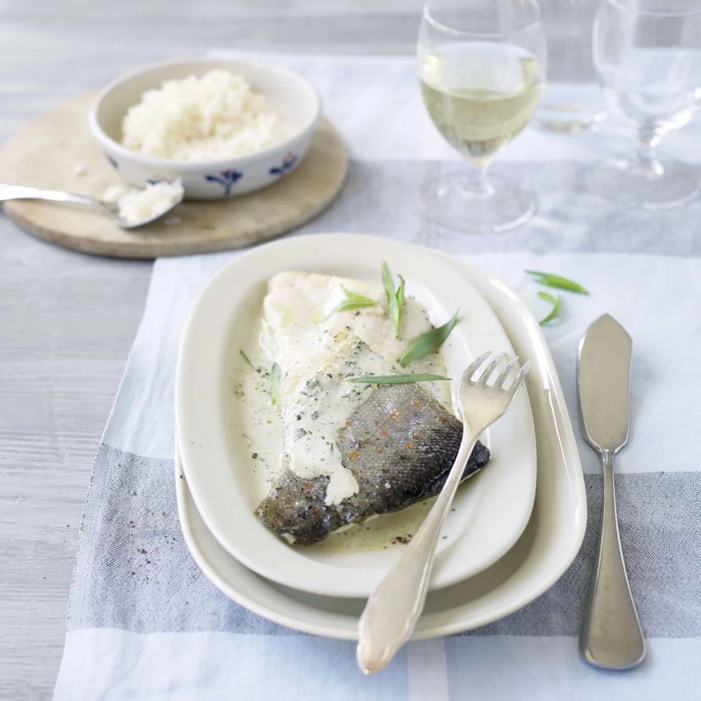 Forellenfilet mit Estragonsauce
