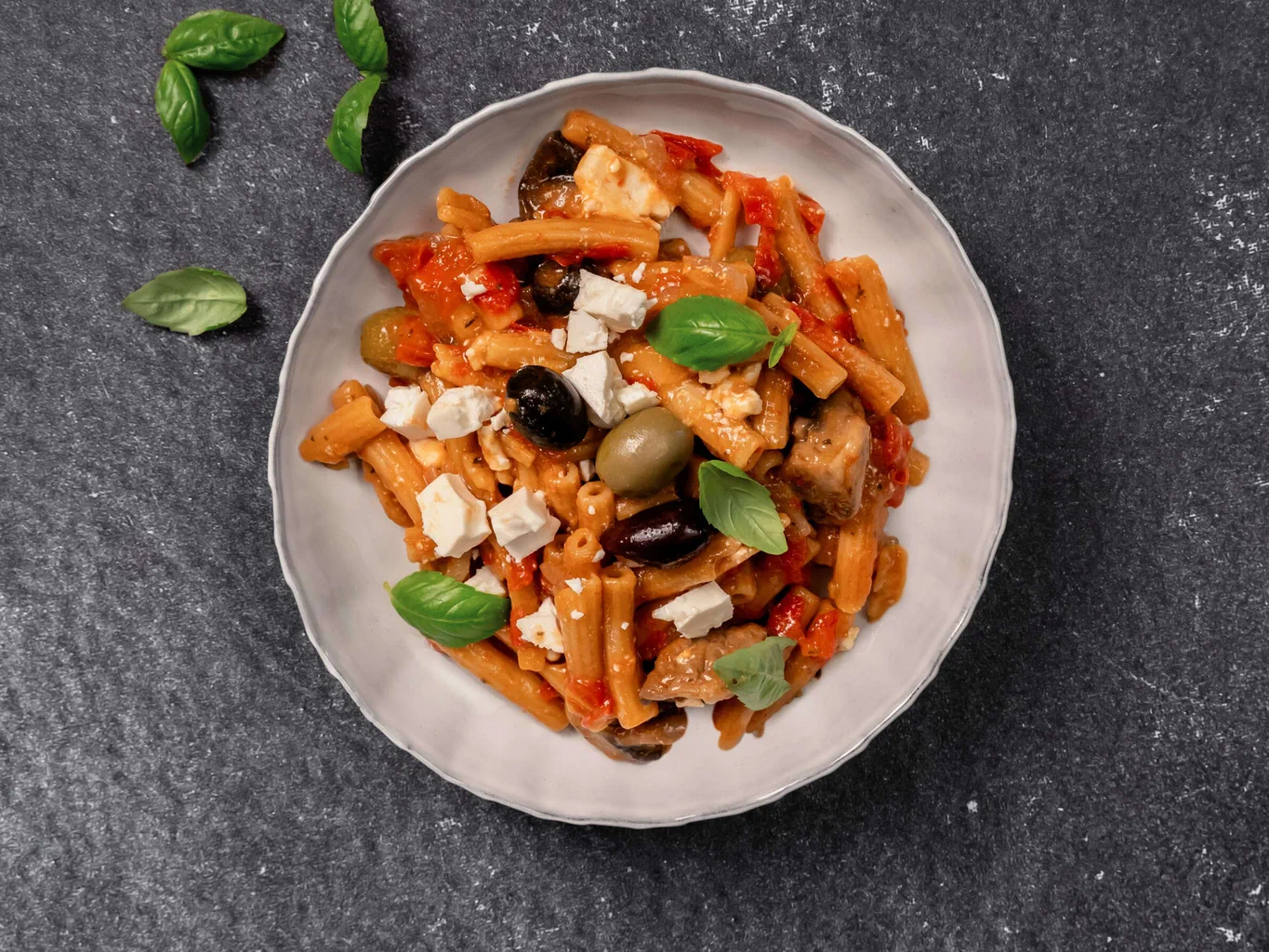 High-Protein-One-Pot-Pasta mit Feta