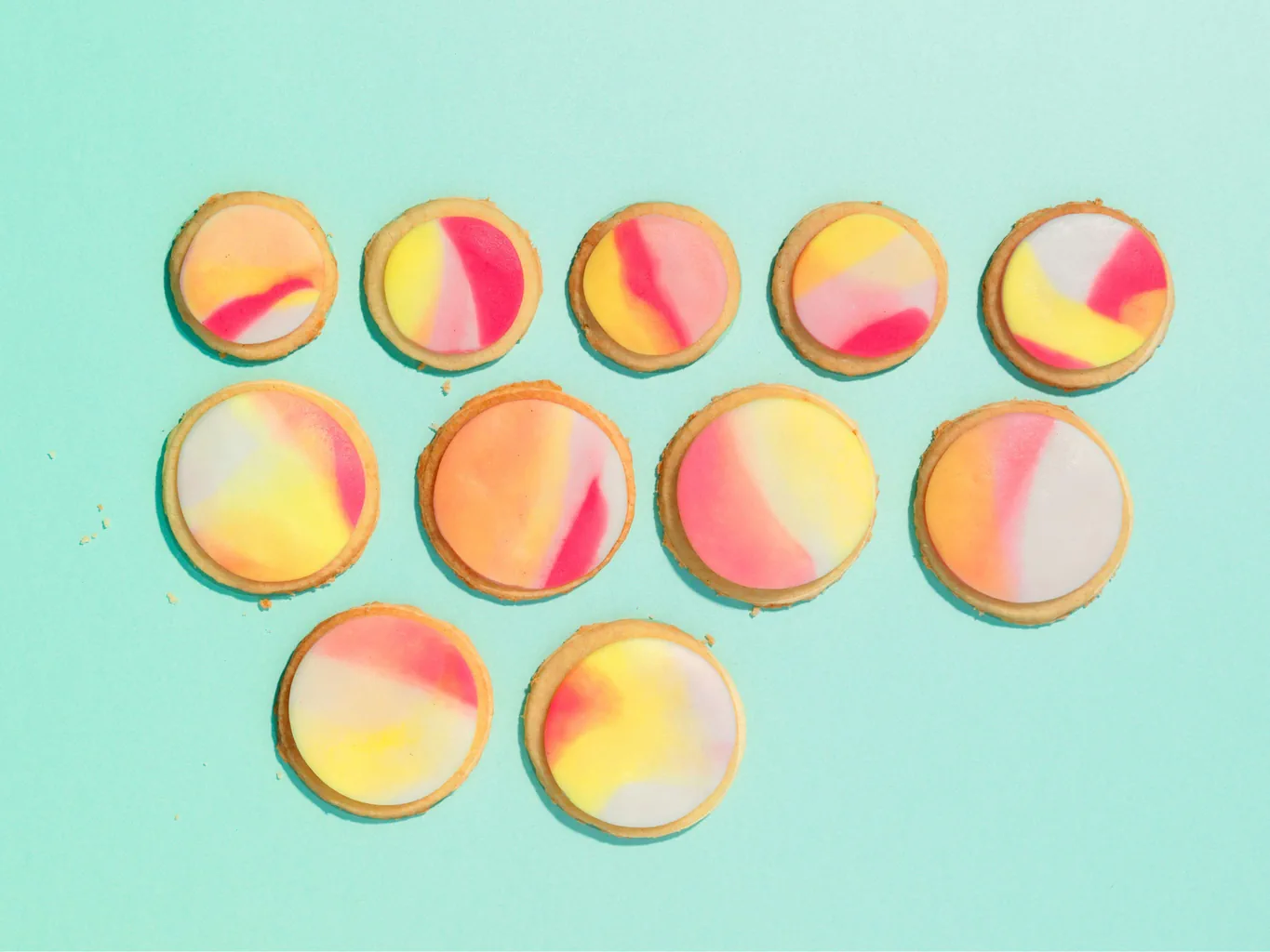 Biscuits marbrés