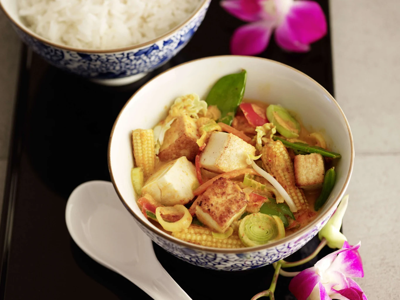 Curry rouge au tofu