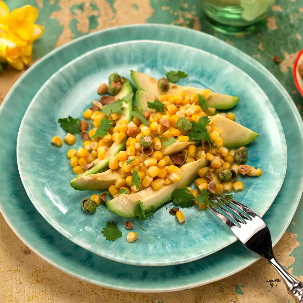 Maissalat mit Wasabi