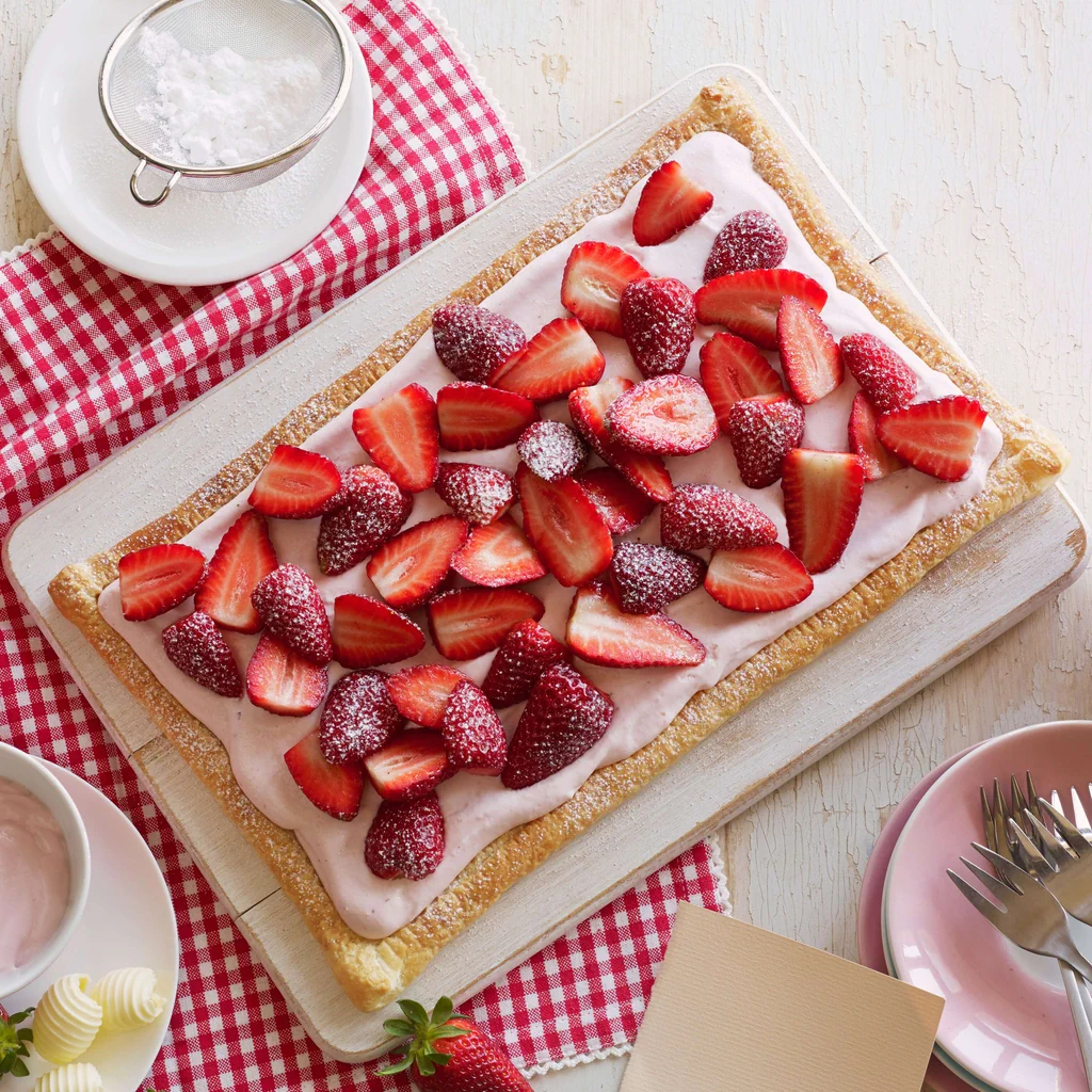 Tarte à la mousse de fraises