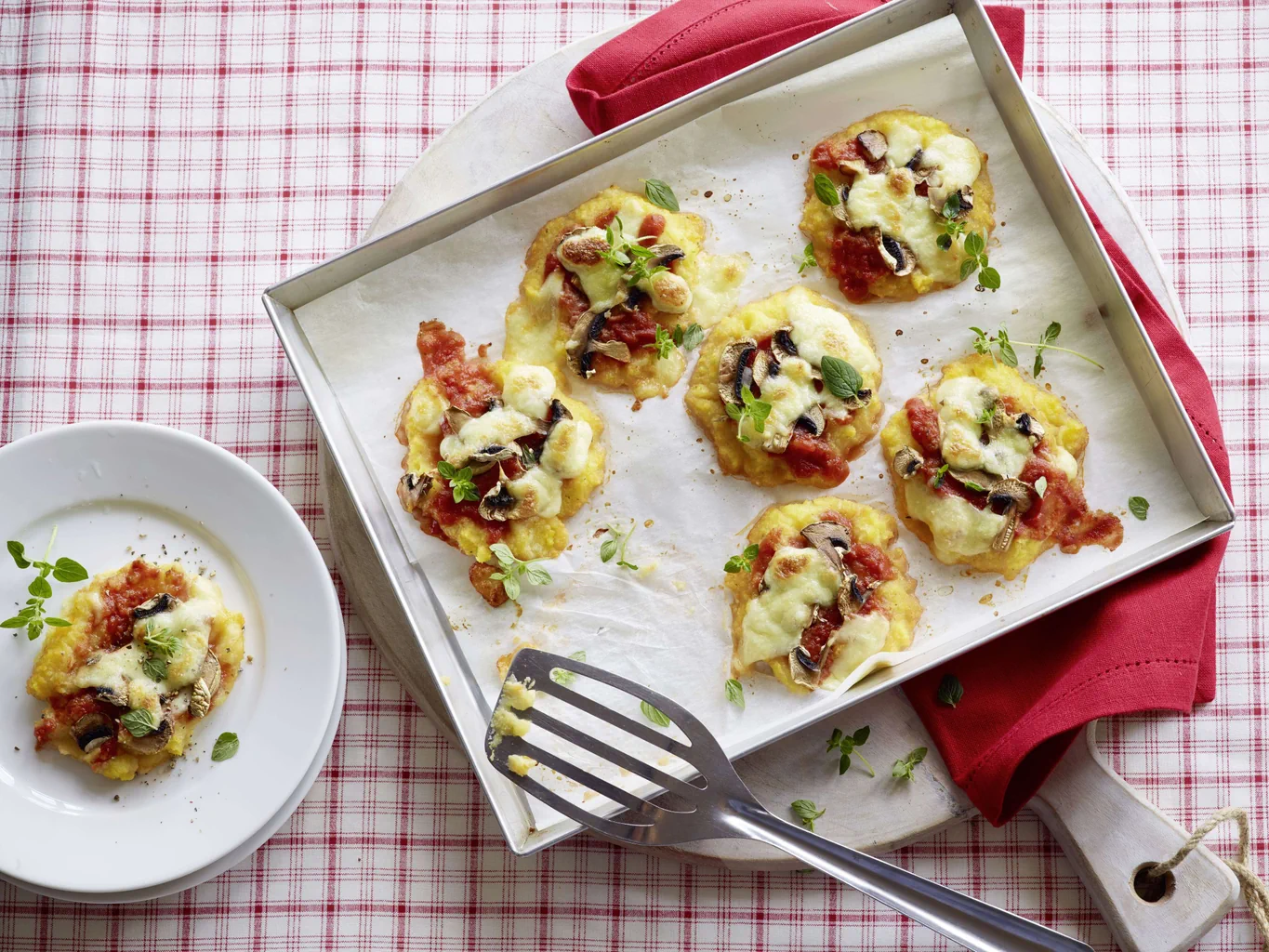 Pizzette di polenta