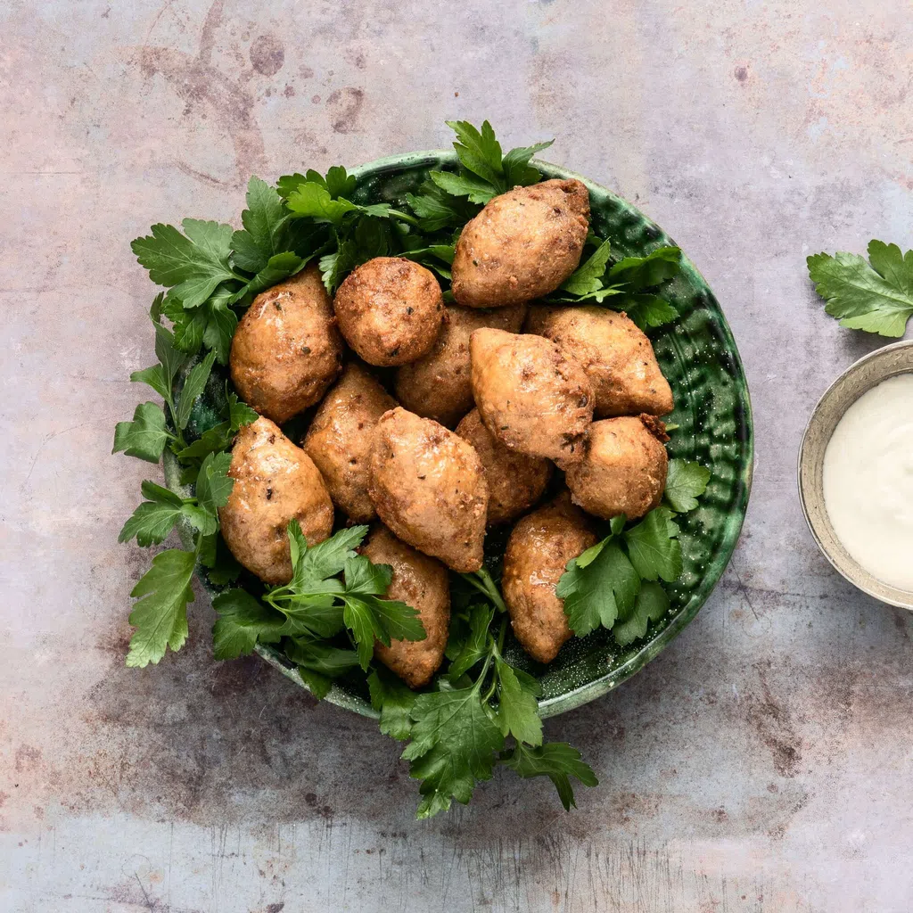 Kibbeh mit Tahini-Joghurt