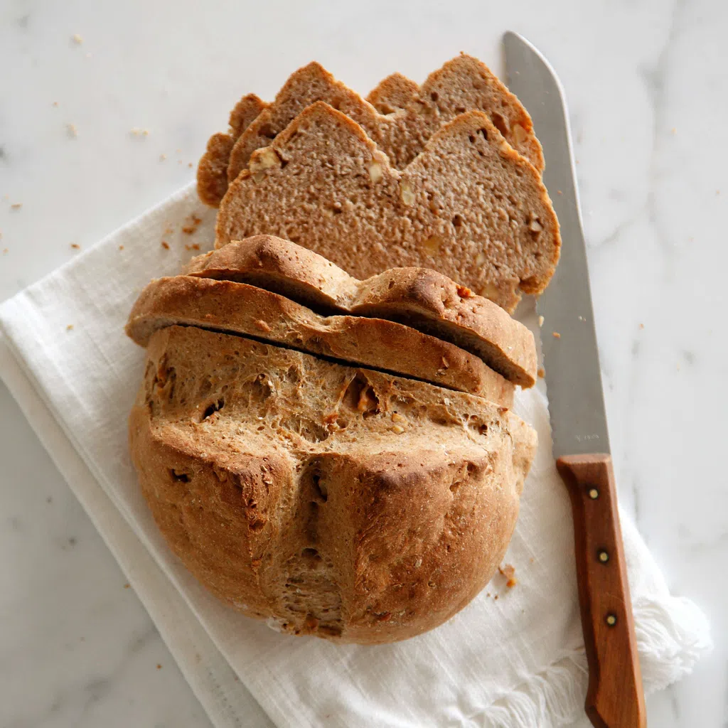 Buttermilchbrot mit Baumnüssen