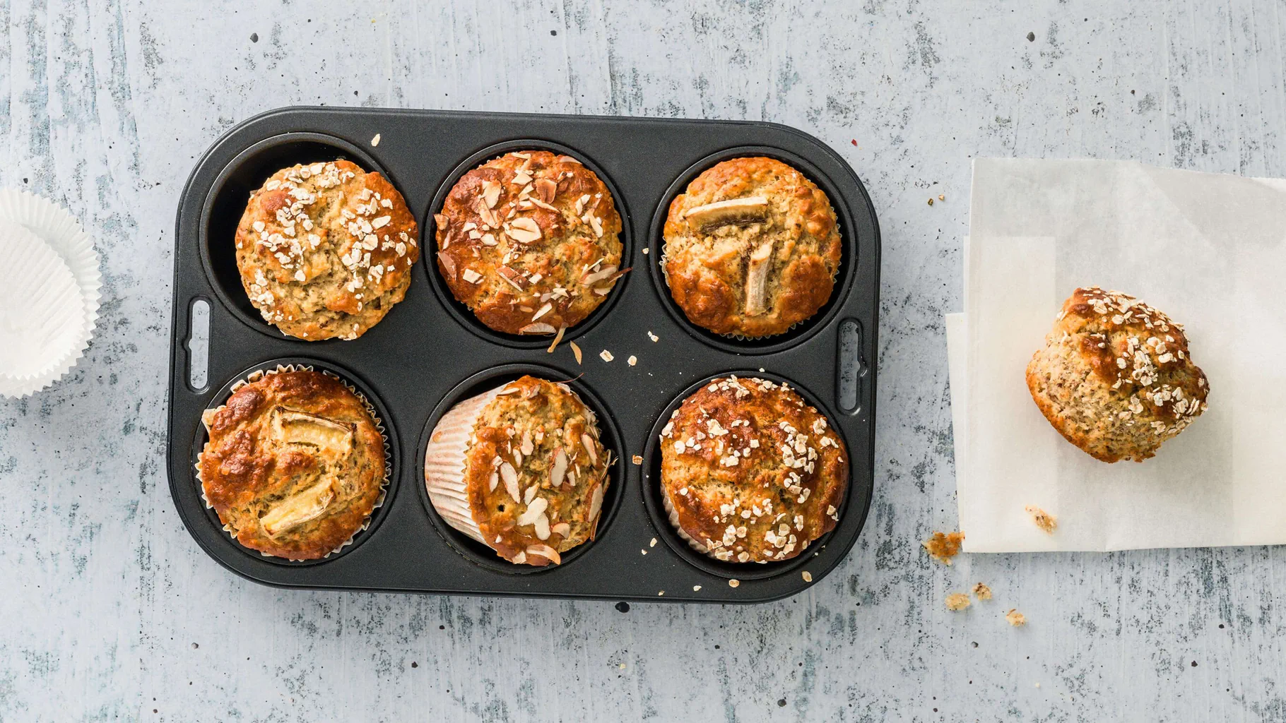 Banana bread muffin senza glutine