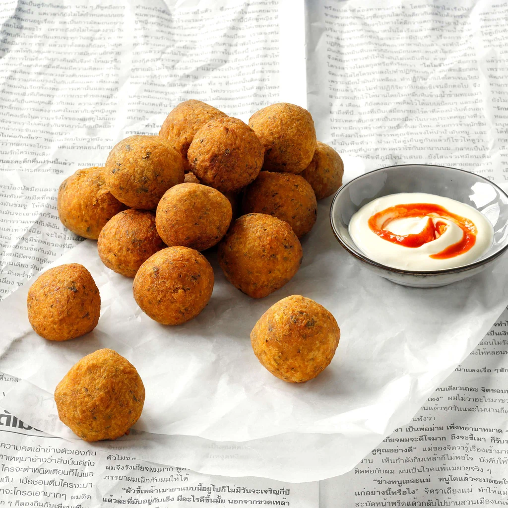 Falafel di zucca e sriracha