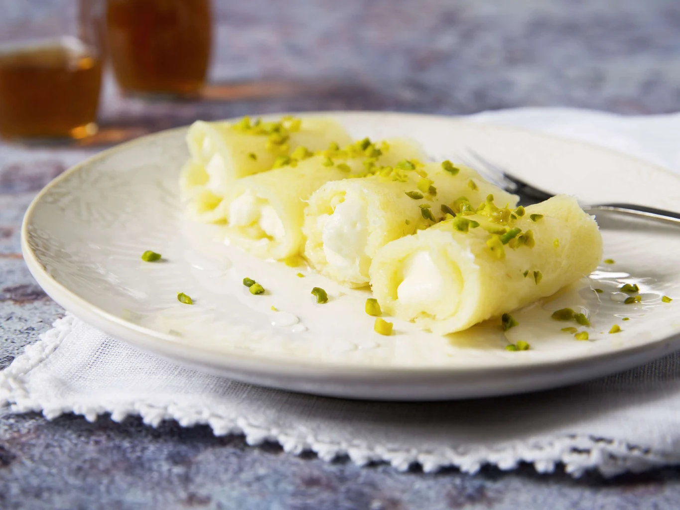 Süsse Käseröllchen