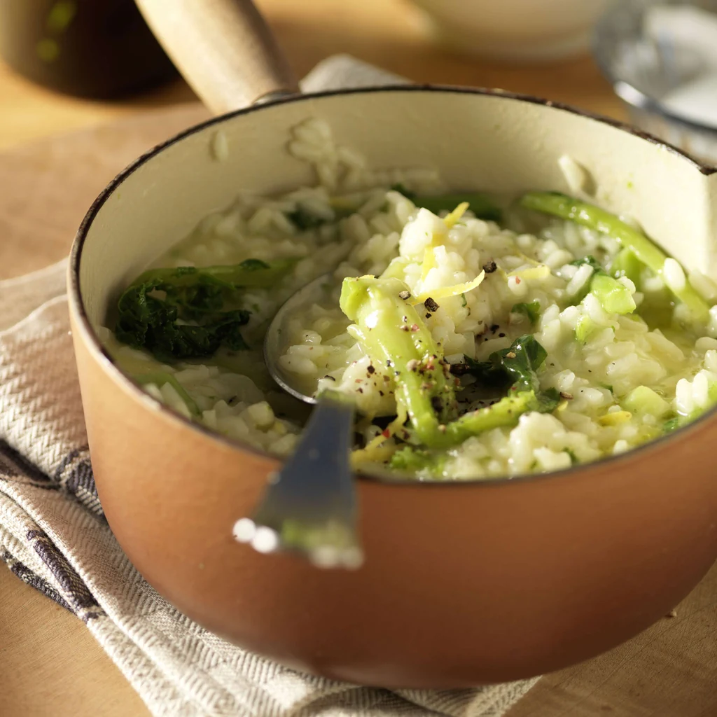 Risotto mit Stängelkohl