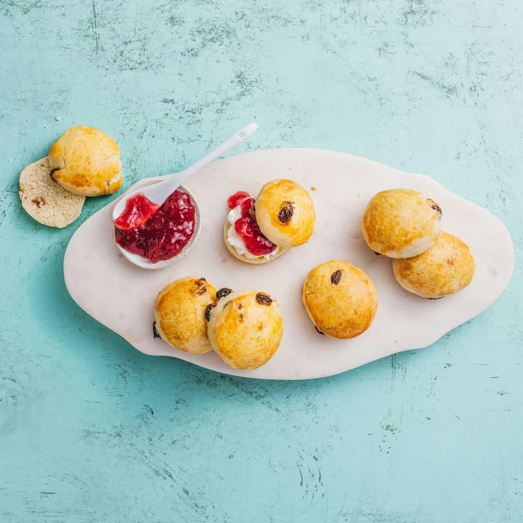 Scones con uvetta