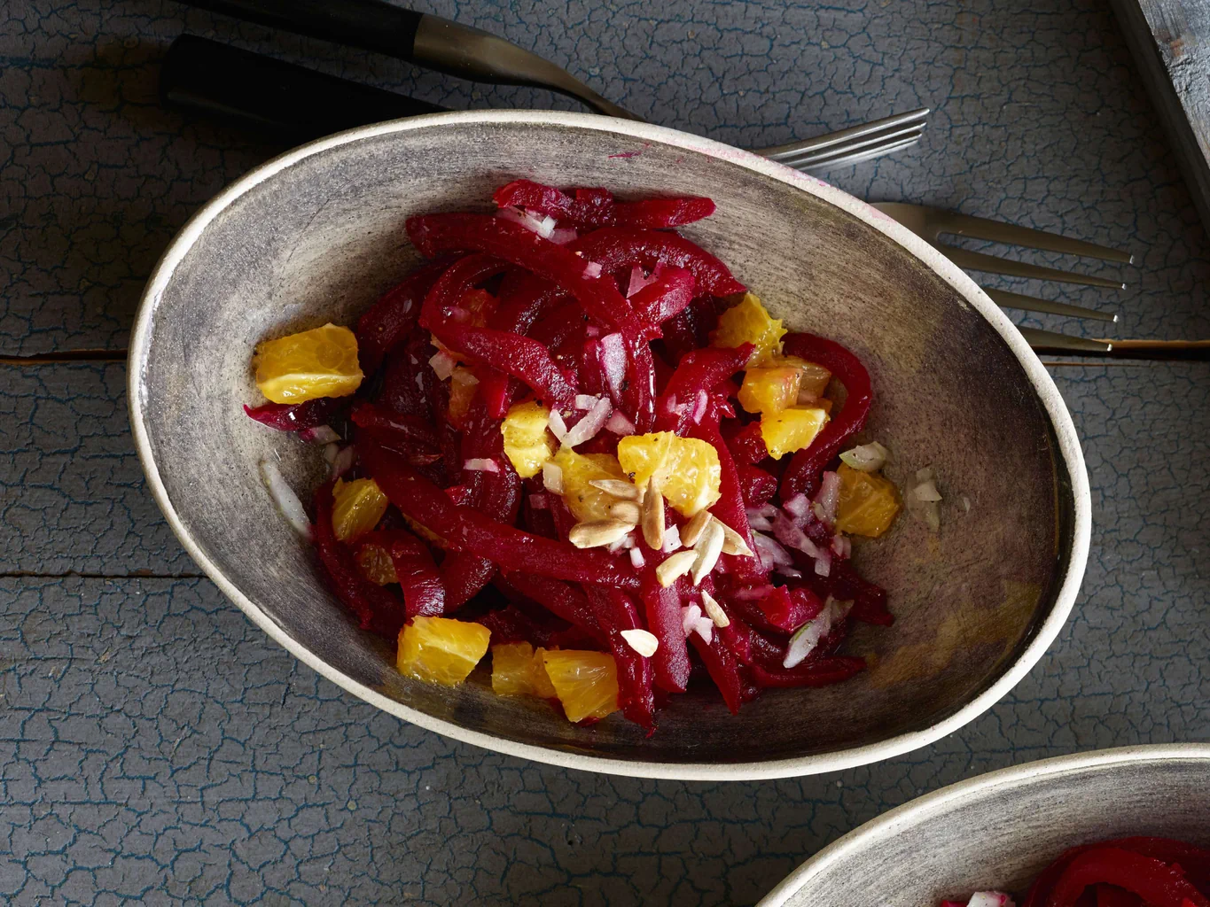 Salade de betteraves rouges aux oranges