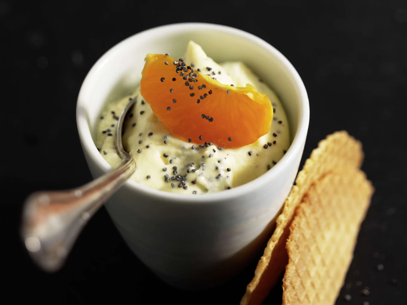 Mandarinen-Mohn-Creme