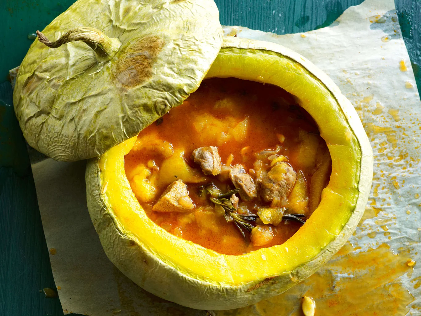Ragù di vitello nella zucca
