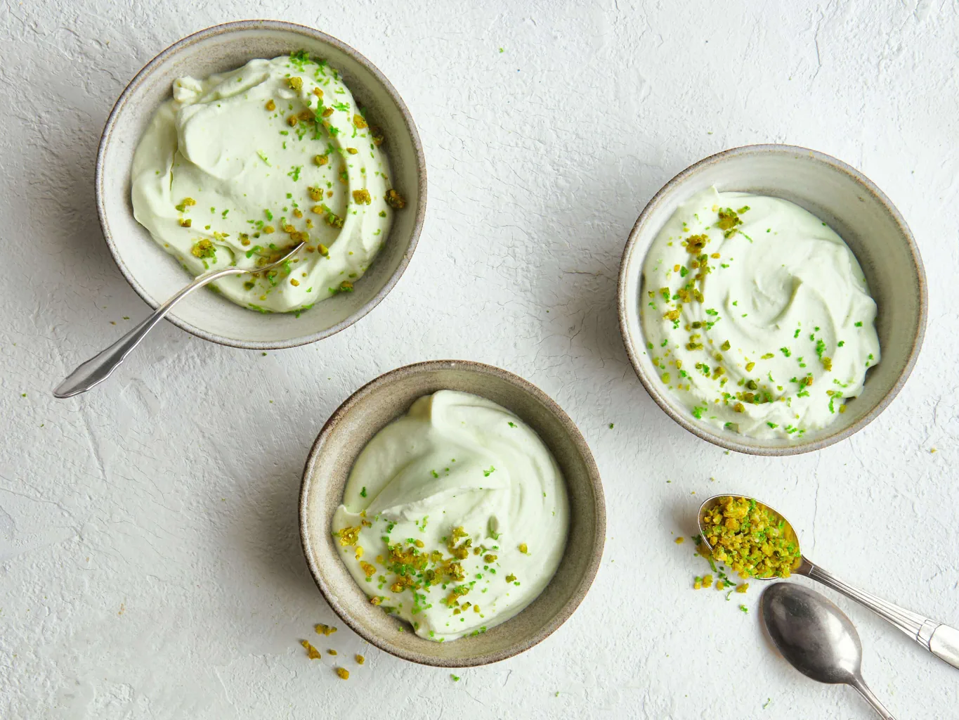 Crema alla limetta e al basilico