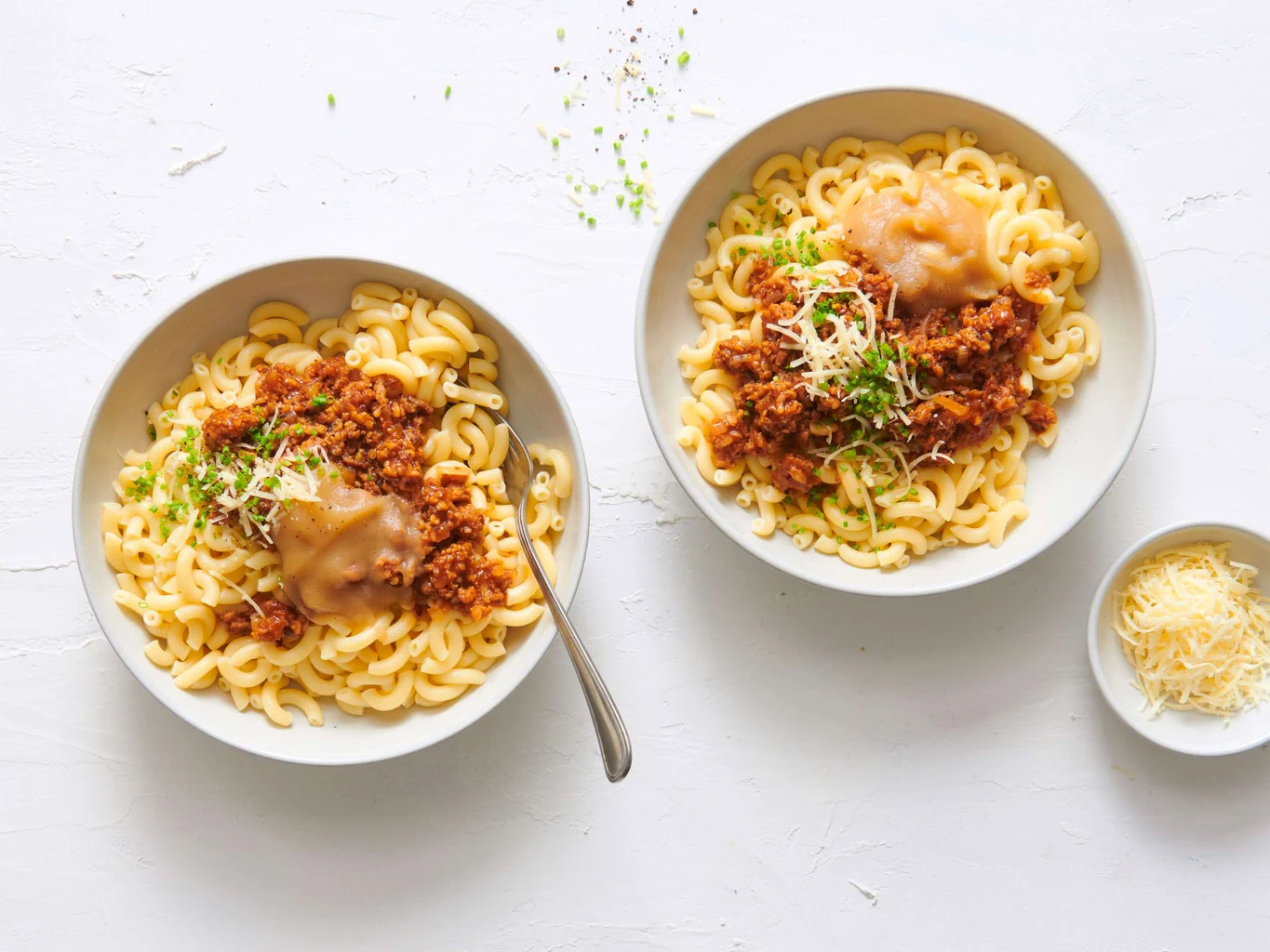 Veganes Gehacktes mit Hörnli 