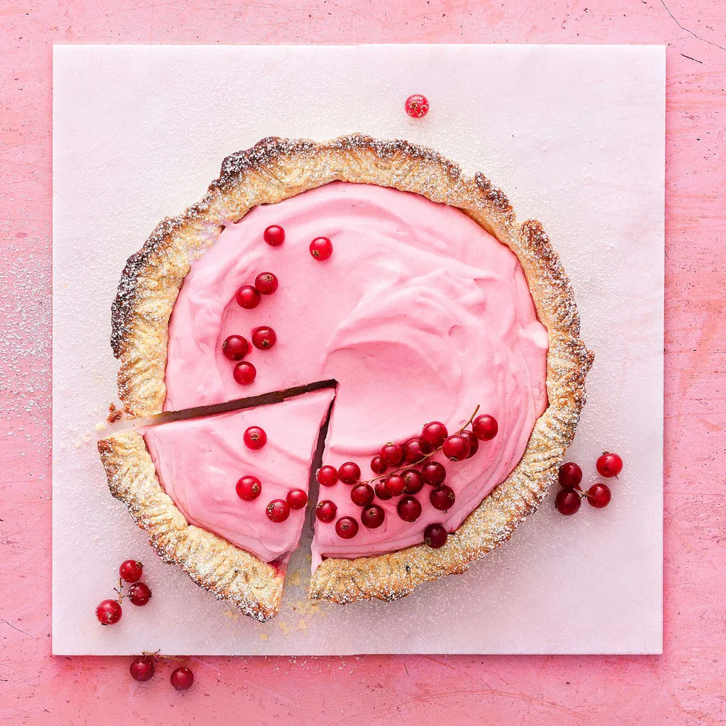 Tarte aux groseilles rouges et au mascarpone