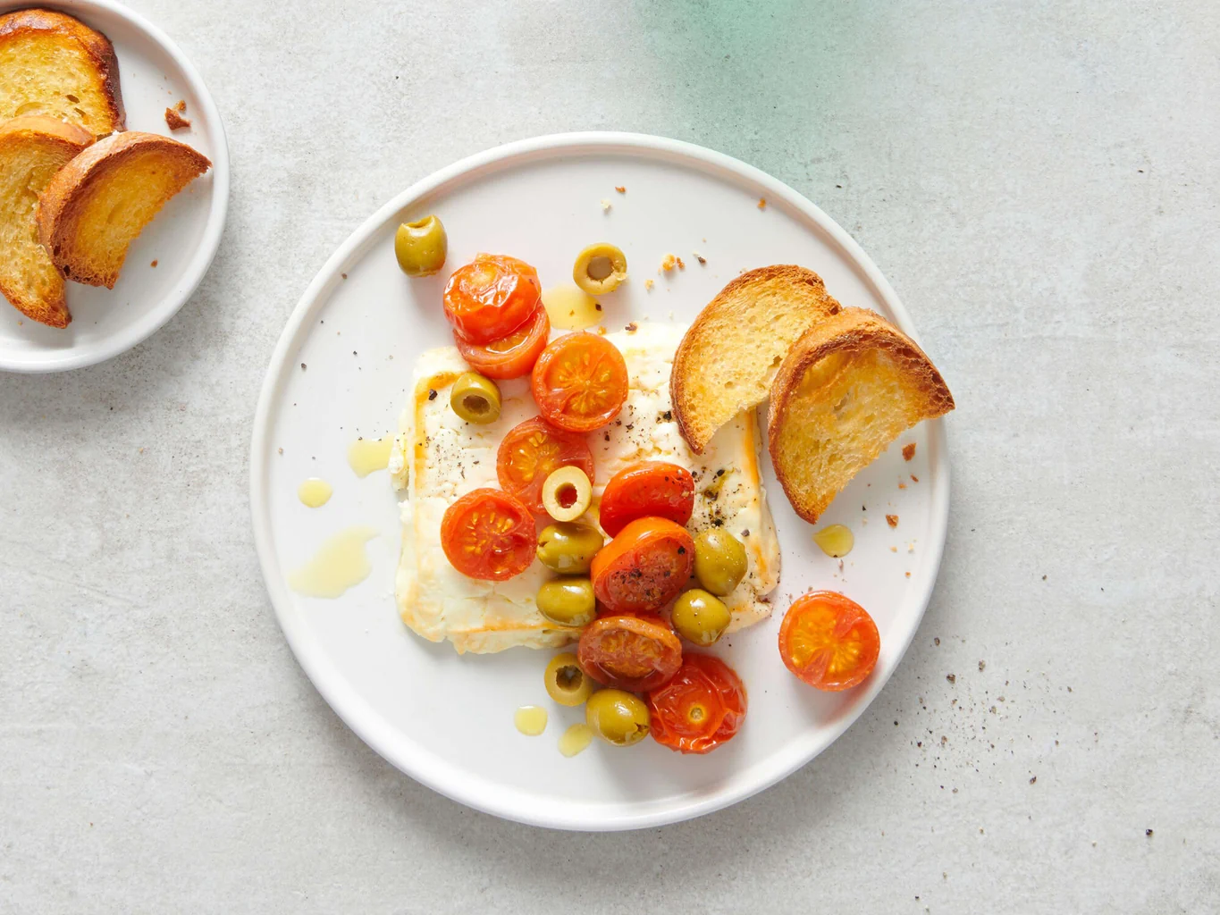 Feta au four avec tomates cerises