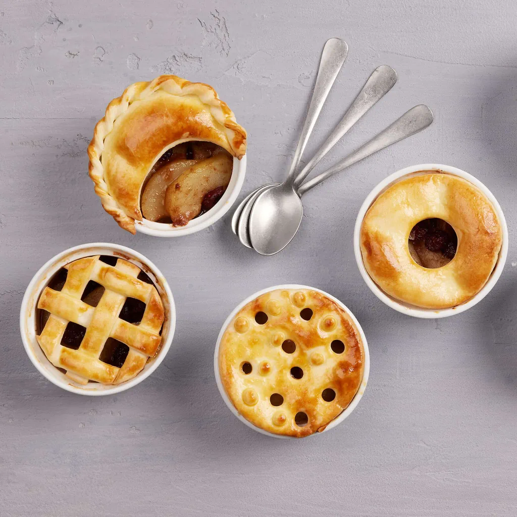 Mini pie alla pera e cannella