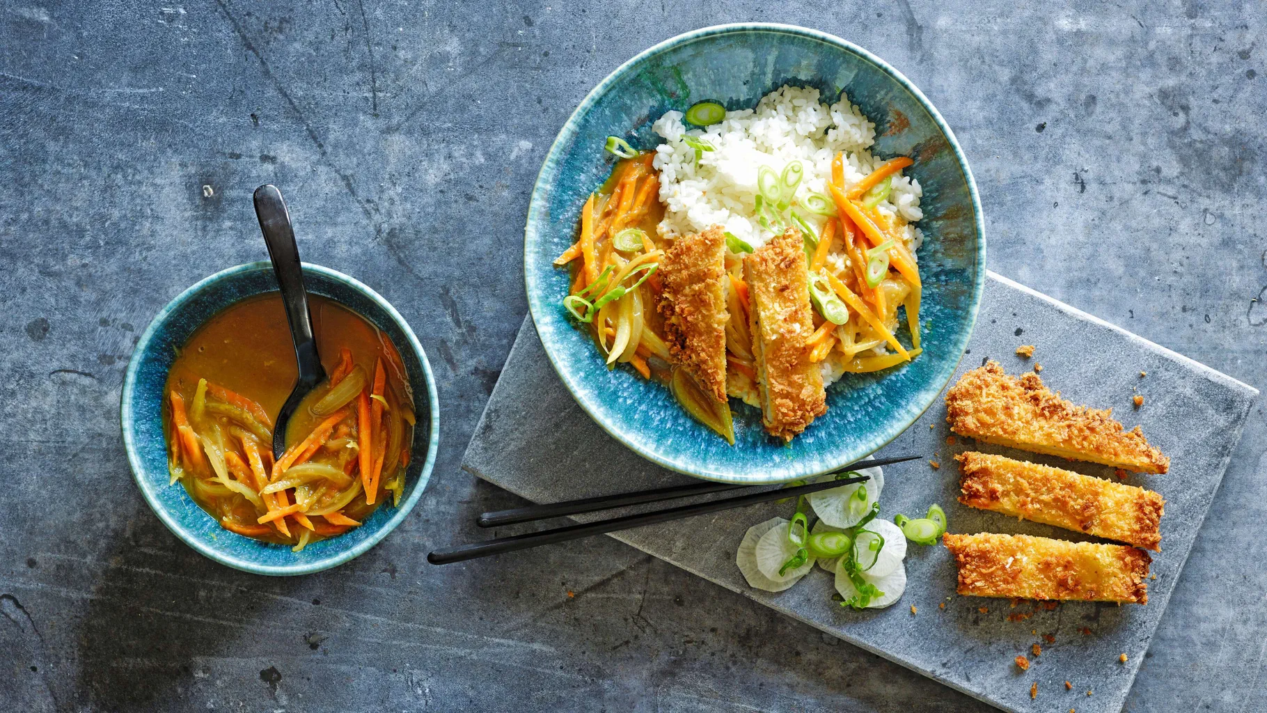 Curry japonais avec escalope panée