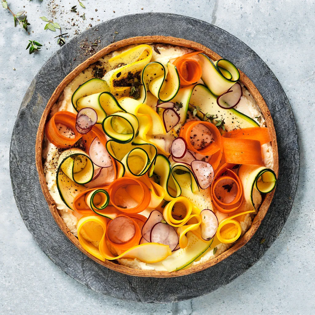 Ricotta-Tarte mit Gemüse