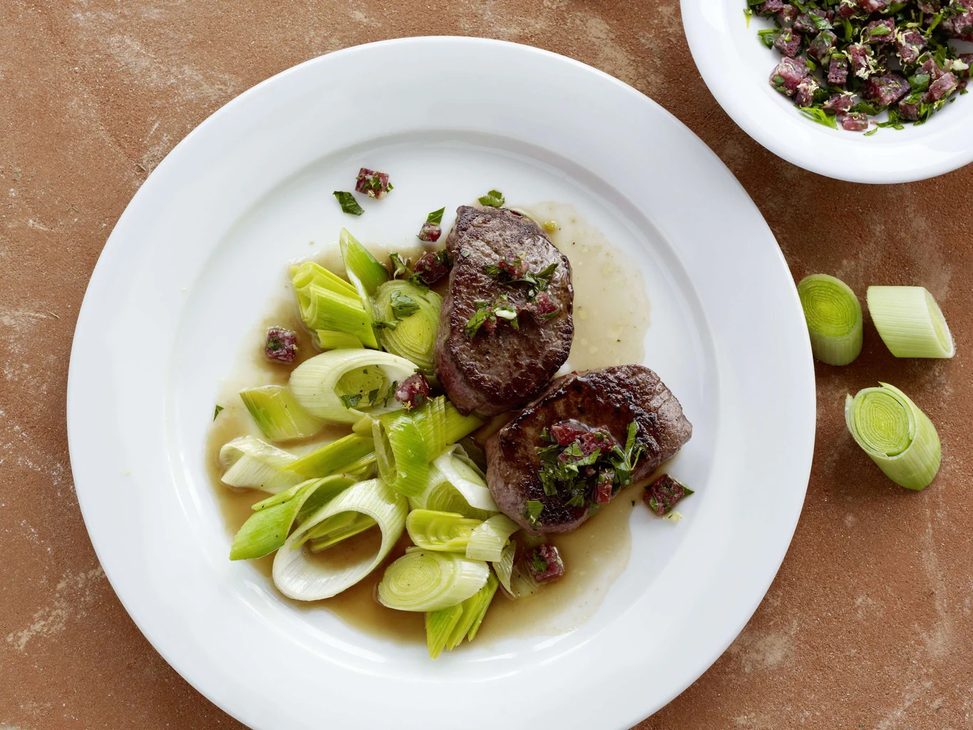 Entrecôte di cervo con gremolata autunnale