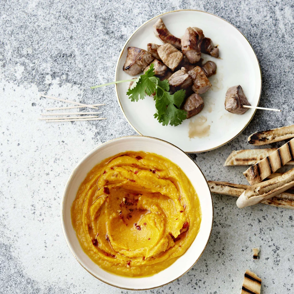 Süsskartoffeldip mit Chiliöl
