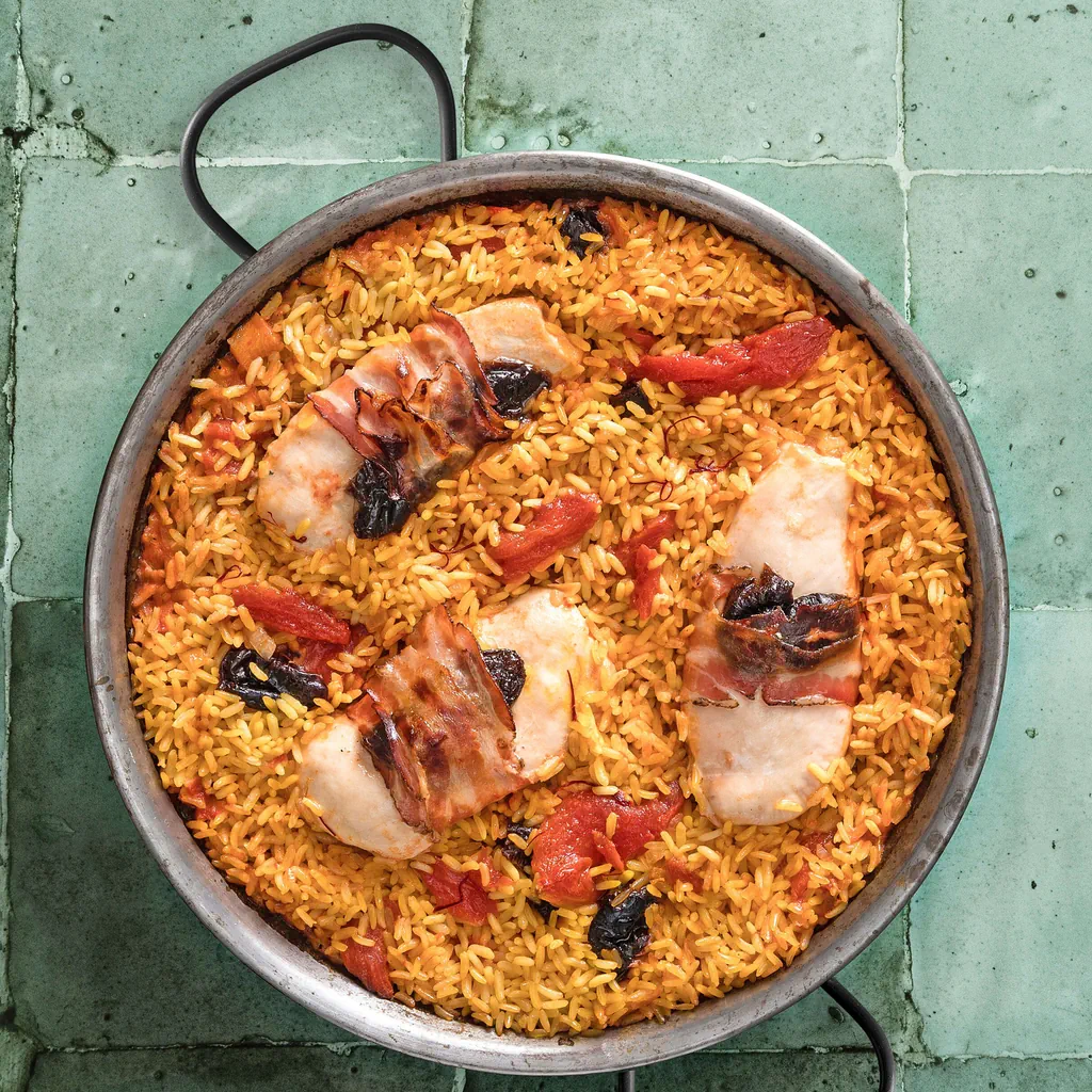 Tomaten-Safran-Reis mit Poulet 