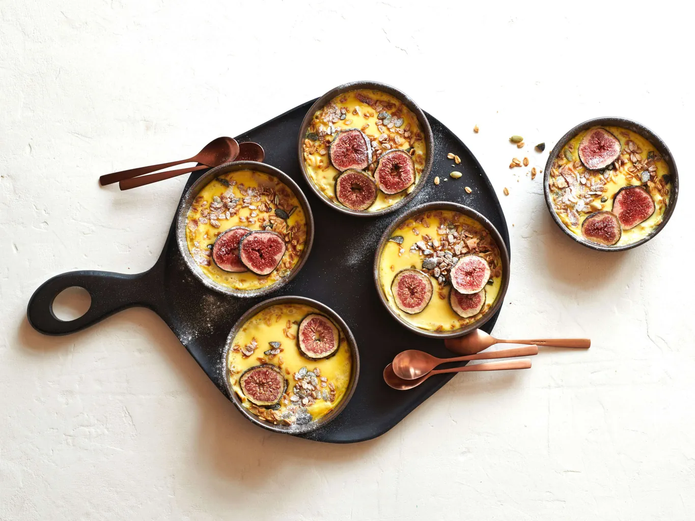 Crunchy custard aux figues