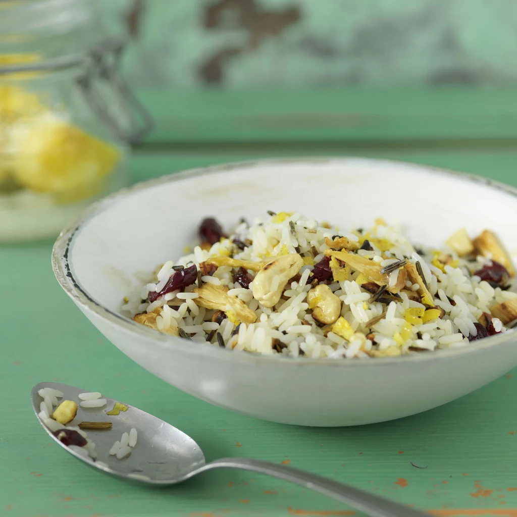 Reis-Nuss-Mix mit Zitrone