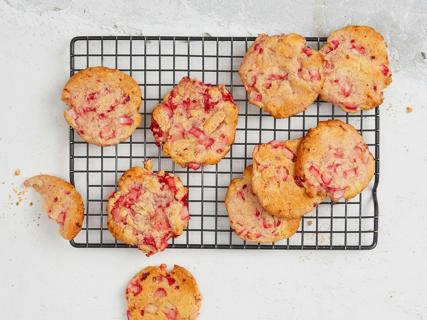 Cookies al rabarbaro