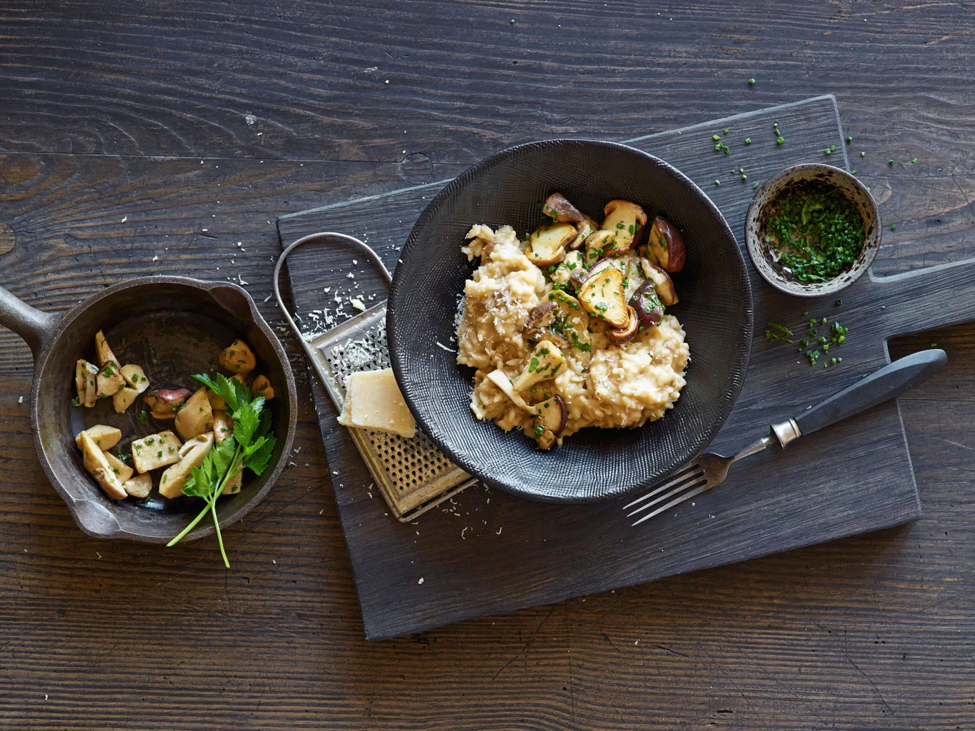 Risotto con porcini trifolati