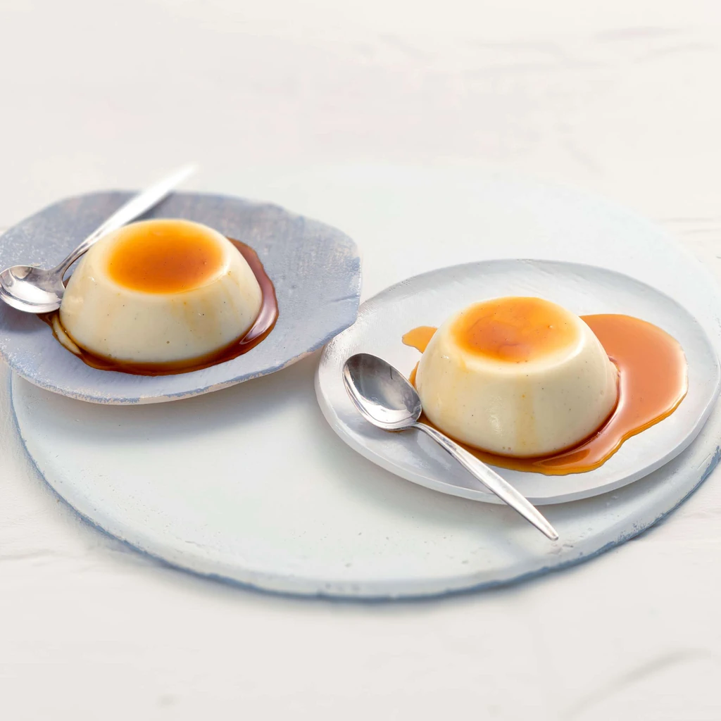 Flans caramel végans 