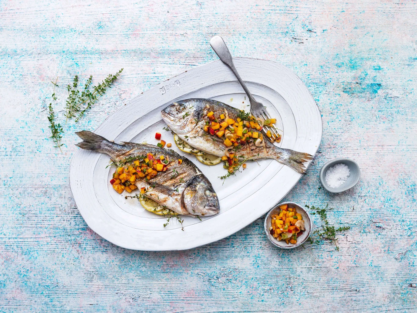 Dorade mit Nektarinen-Salsa